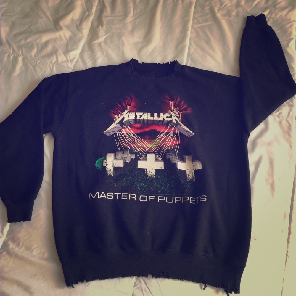Distressed Metallica Sweatshirt