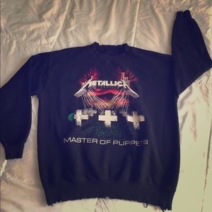 Distressed Metallica Sweatshirt