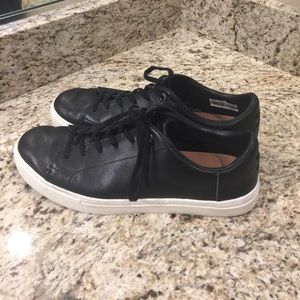 Toms Black Leather Lenox Sneakers, Size 9