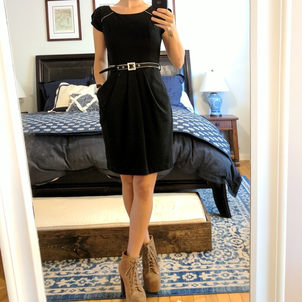 LBD with zipper belt