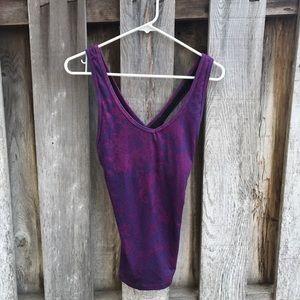 Purple workout top
