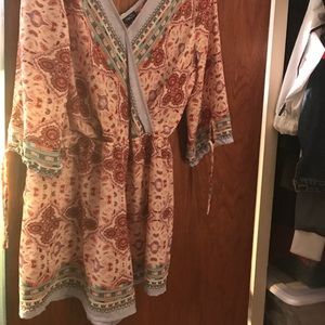Paisley patterned romper