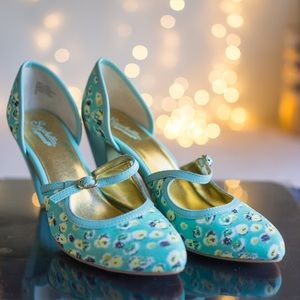 Seychelles mint floral Mary Jane pumps
