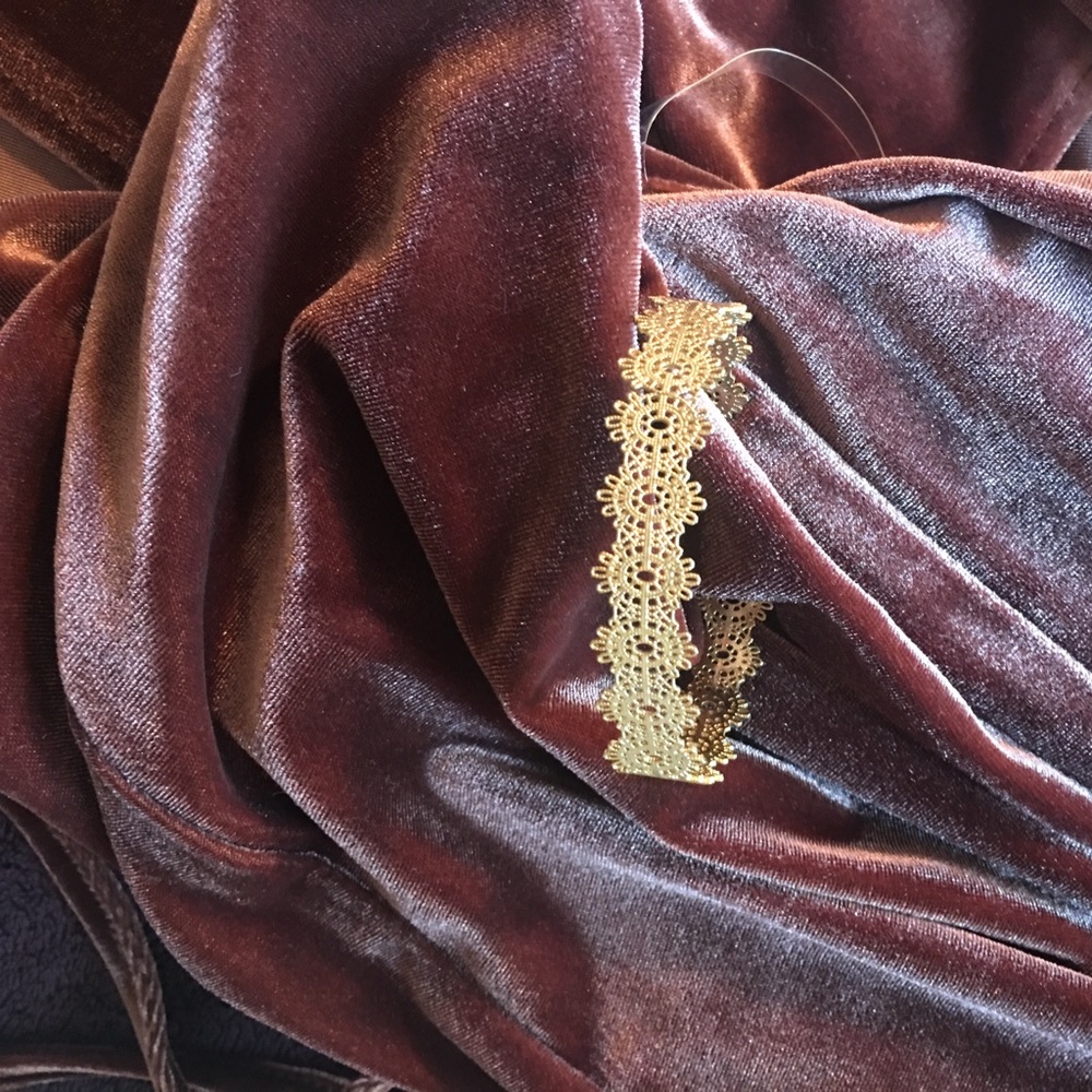 Gold band bracelet