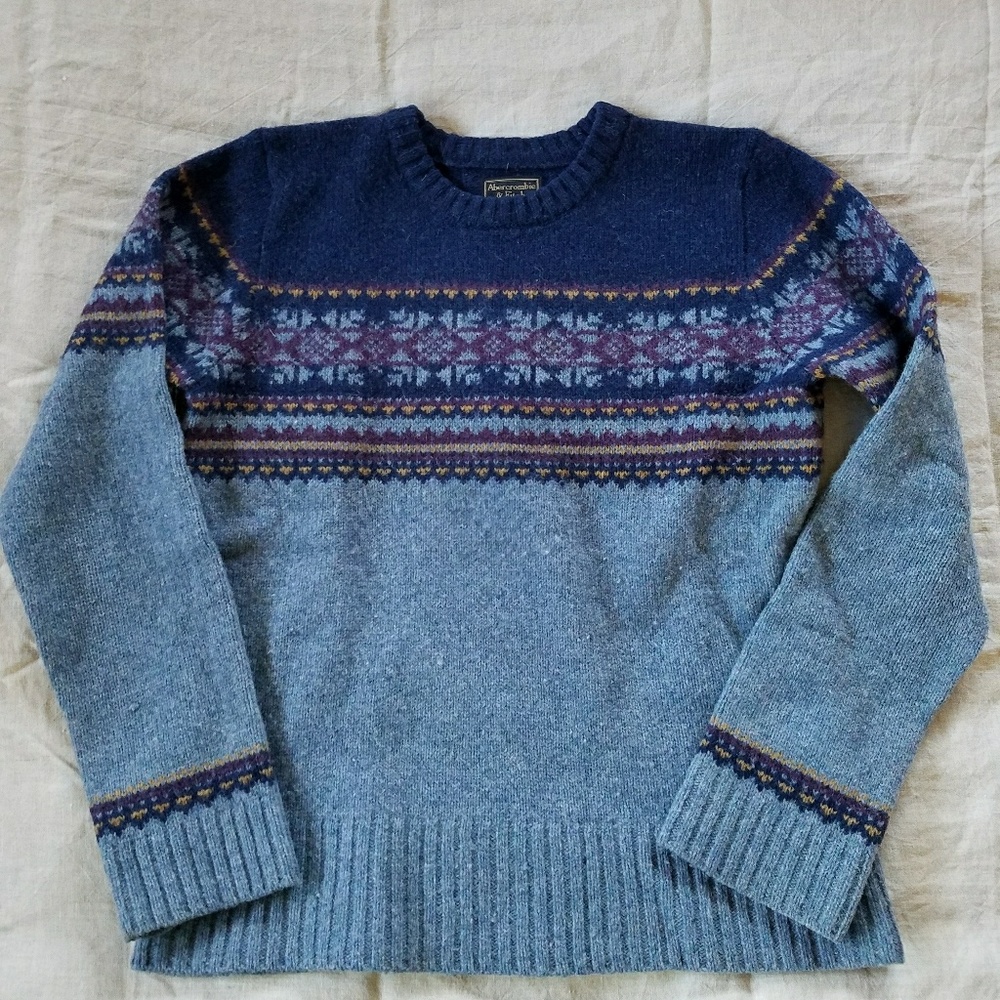 Vintage Abercrombie & Fitch Wool Fairisle Sweater