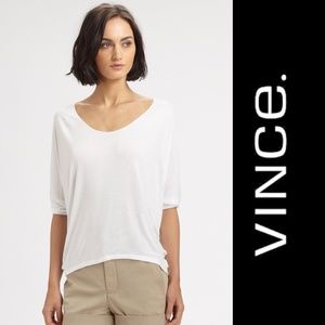 Vince White Dolman Loose T-Shirt