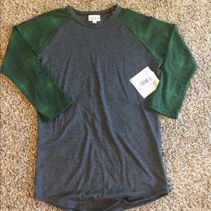 Lularoe XXS Randy baseball tee, NWT
