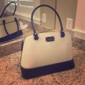 Kate Spade Like New Black and Pearl Tote