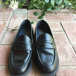 Black loafers