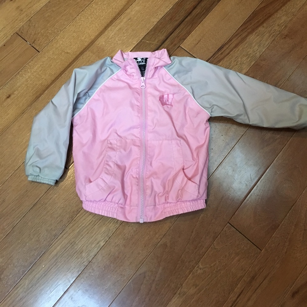 Wisconsin baby girls starter jacket