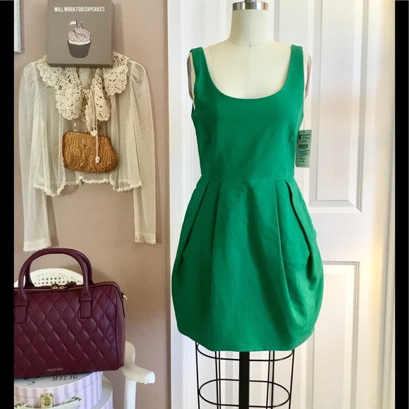 *NWT*ZARA TRF COLLECTION Goldie Locks Green Dress - Picture 5 of 8