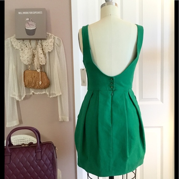 *NWT*ZARA TRF COLLECTION Goldie Locks Green Dress - Picture 6 of 8
