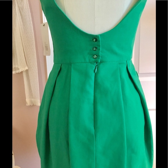 *NWT*ZARA TRF COLLECTION Goldie Locks Green Dress - Picture 7 of 8