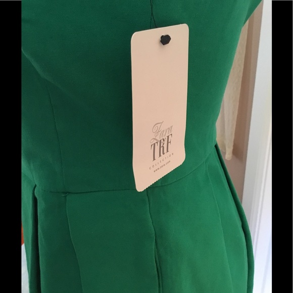 *NWT*ZARA TRF COLLECTION Goldie Locks Green Dress - Picture 4 of 8