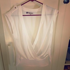 Sheer white blouse