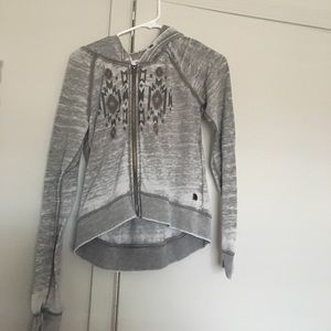 Cropped grey sweater