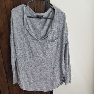 Banana Republic Linen LS Top