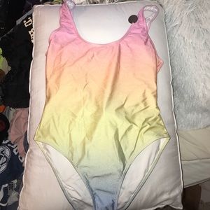 BRAND NEW rainbow Forever 21 one piece suit