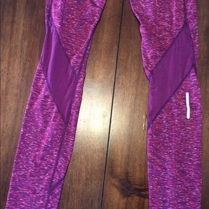 Reebok purple and pink leggings size small
