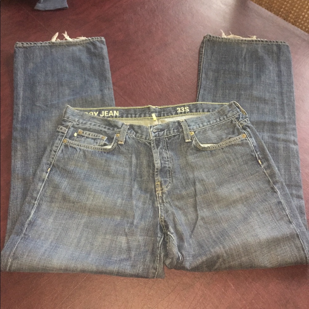J crew button fly Boy Jean size 33s