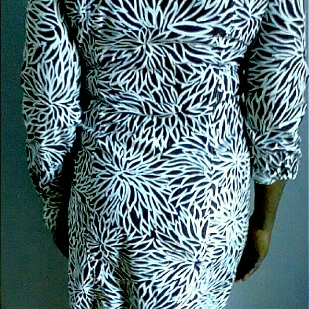 Land's End Print Shirt Dress
