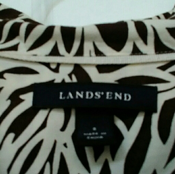 Land's End Print Shirt Dress - Picture 3 of 6