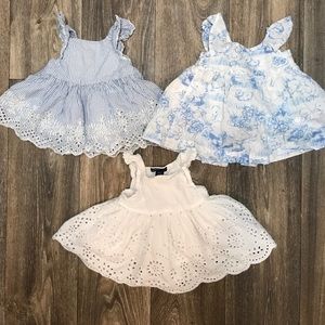 Lot of Three Baby Gap 0-3 month dresses