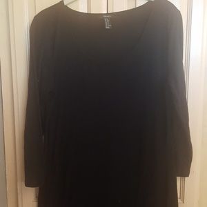 Black midi dress