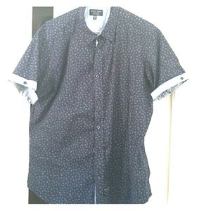 Men's short sleeve Floral Pattern button down
