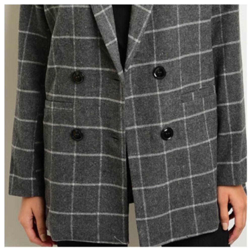 🌵HP🌵Gray Plaid Blazer - Picture 3 of 3