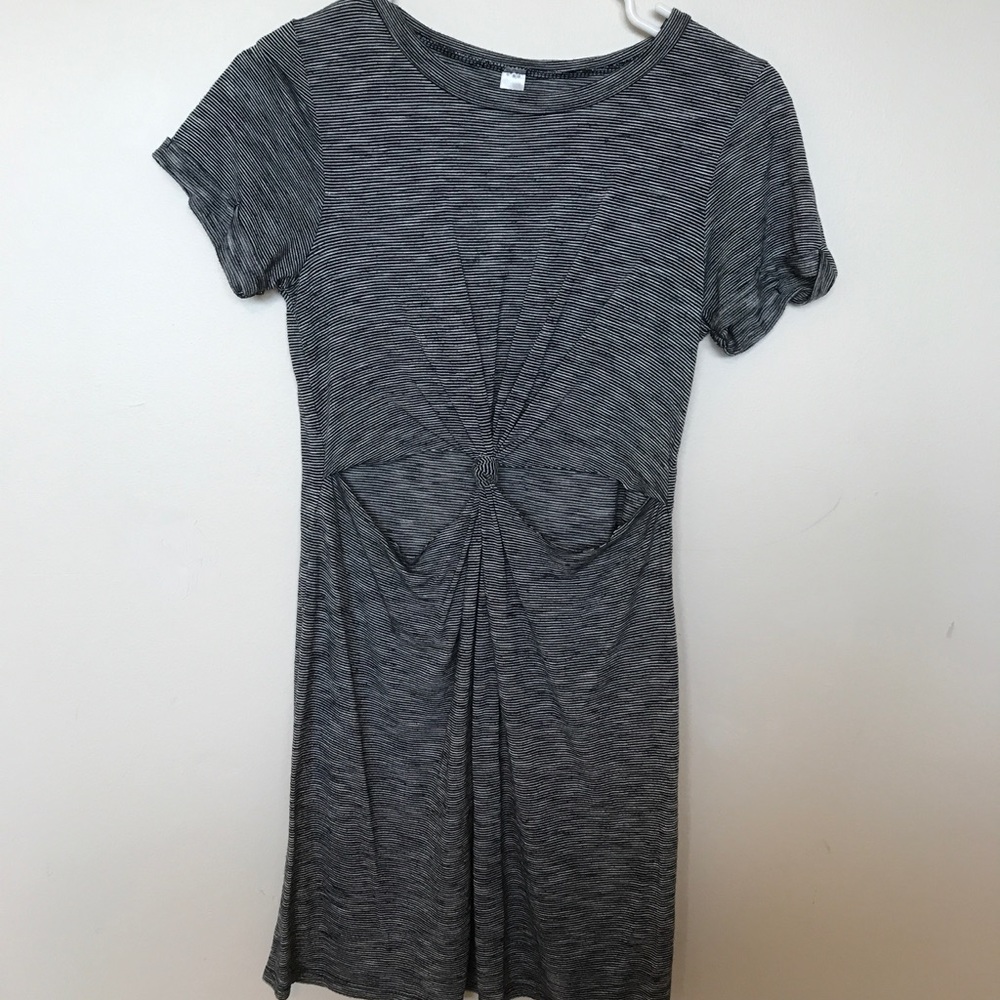 Mahina Knot-Front T-Shirt Dress