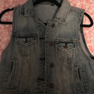 American eagle jean vest