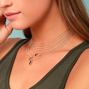 Lulus layered necklace, worn once