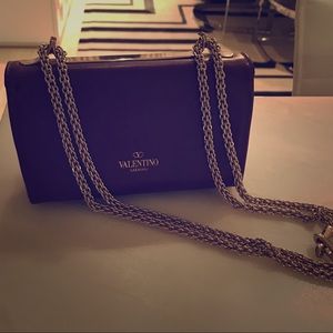 Valentino Petale Rose Crossbody Wallet on Chain