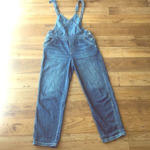 Free People Surplice Denim Overalls