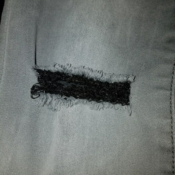 ✅ Aeropostale 0 Grey Distressed Stretch Jeans - Picture 3 of 4