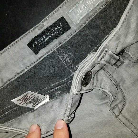 ✅ Aeropostale 0 Grey Distressed Stretch Jeans - Picture 4 of 4