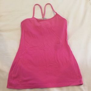 Lululemon hot pink halter top, size 6