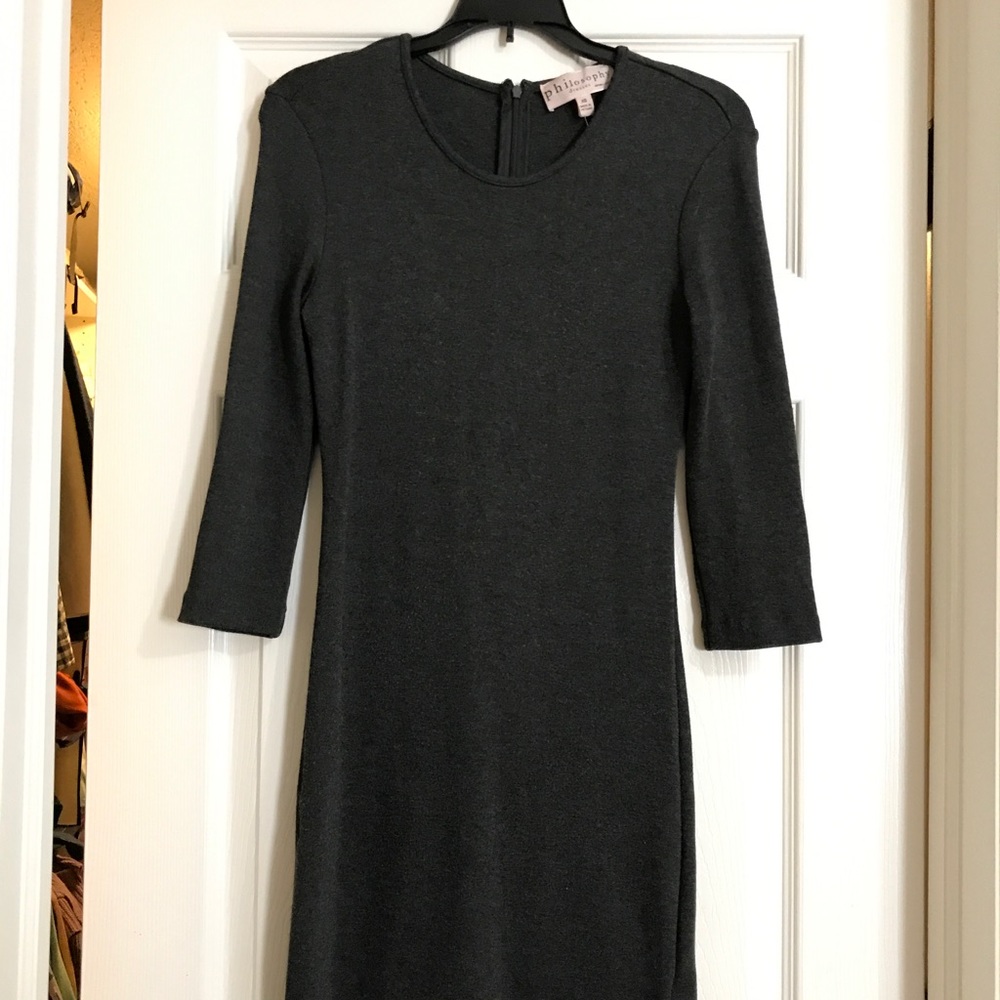 Charcoal gray philosophy dress xs