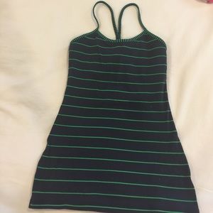 Lululemon halter top, blue and green, size 4