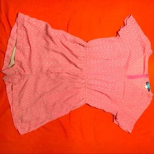 Francesca large pink/tan pattern romper