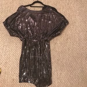 Black sequin dress