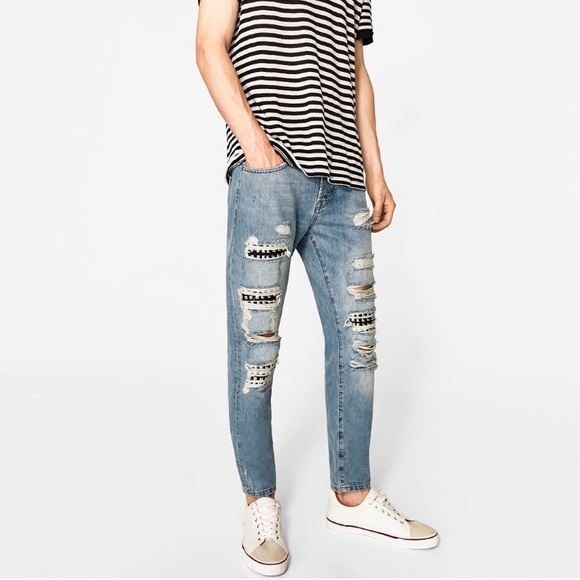 Zara NEW jeans size 31 carrot fit - Picture 2 of 8