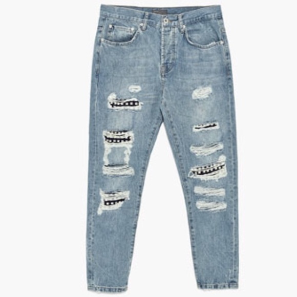 Zara NEW jeans size 31 carrot fit - Picture 6 of 8