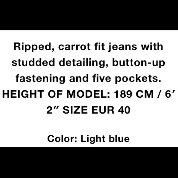 Zara NEW jeans size 31 carrot fit - Picture 7 of 8