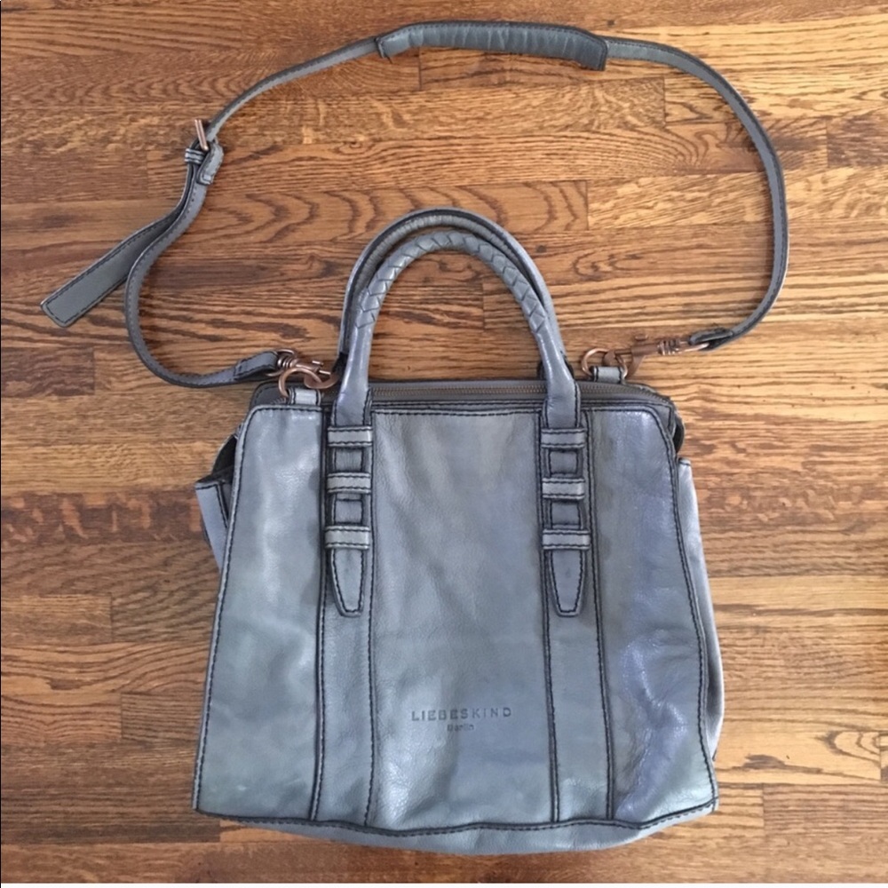 🐨🐨LEIBESKIND Blue/gray leather tote🐨🐨