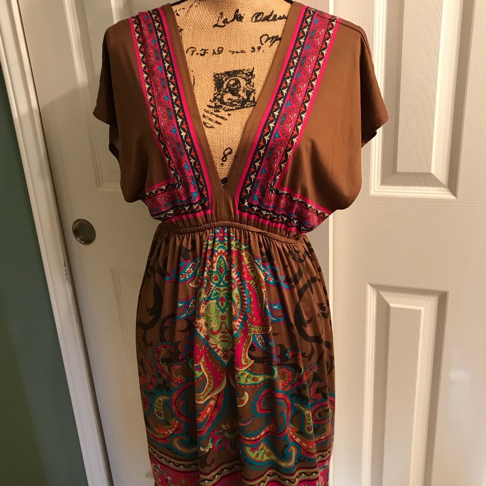 Deep-V Front and Back Dress