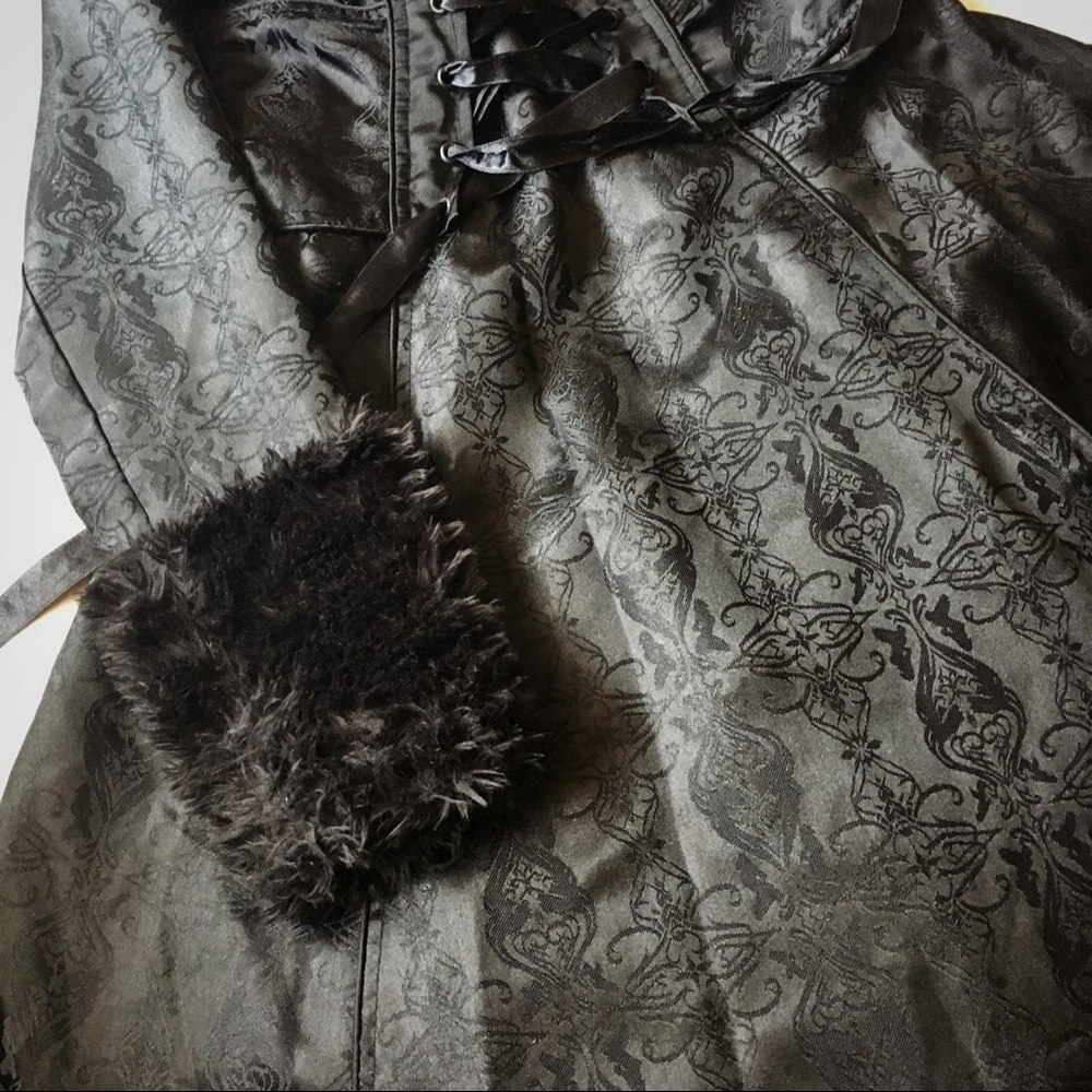 Vintage Lip Service Goth Baroque Coat S Small Long