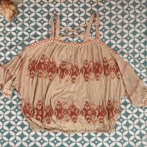 Free people top never worn it's just wrinkly