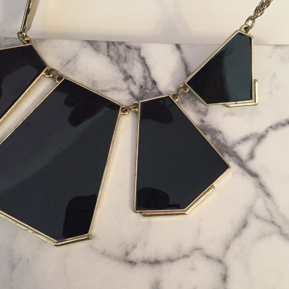 ✨Black & gold statement necklace✨ - Picture 2 of 3